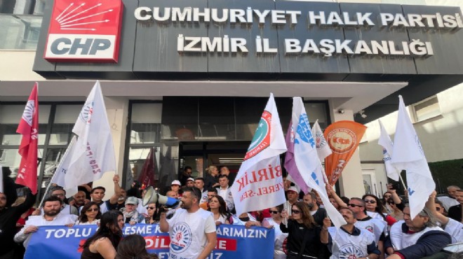 Memurlar CHP İzmir önünde ses yükseltti: Perşembe günü kritik zirve!