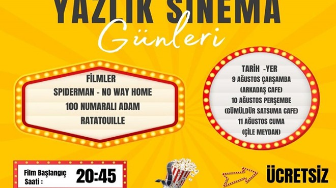 Menderes'te yazlık sinema günleri