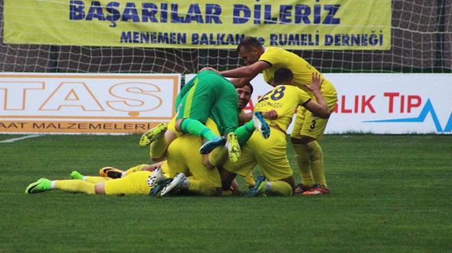 Menemen Belediyespor zirve aşkına: 2-1