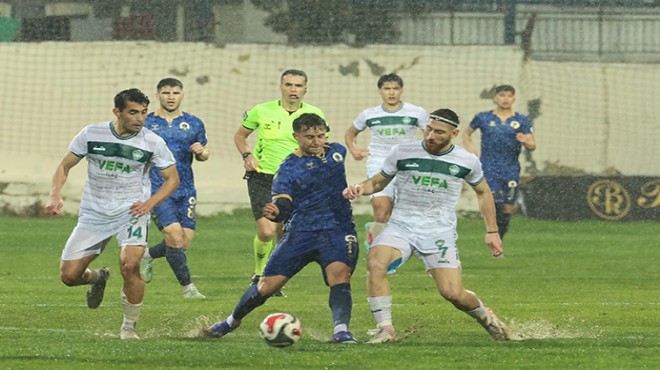 Menemen FK berabere kaldı, avantaj kaybetti