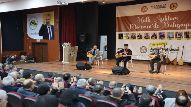 Menemen de halk aşıkları geçidi!