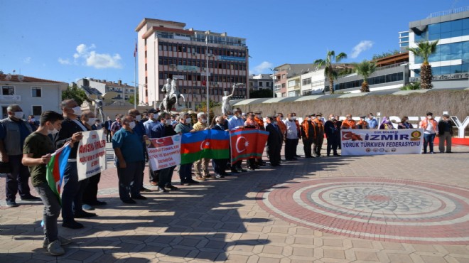 Menemen'den Azerbaycan'a 'yanınızdayız' mesajı
