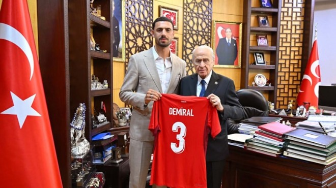 Merih Demiral dan Devlet Bahçeli ye ziyaret