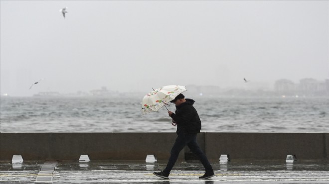 Meteoroloji den İzmir e sağanak yağmur uyarısı