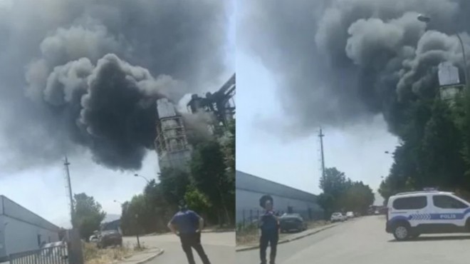 Bursa da fabrikada patlama sonrası yangın: 2 ölü