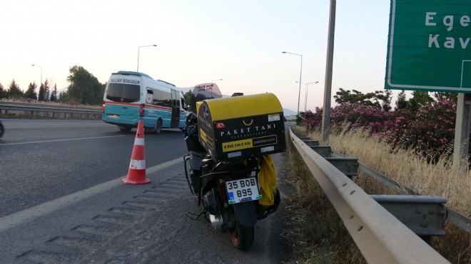 Motokurye feci kazada can verdi!