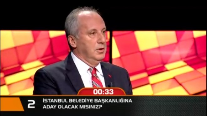 Muharrem İnce'den İstanbul adaylığı açıklaması