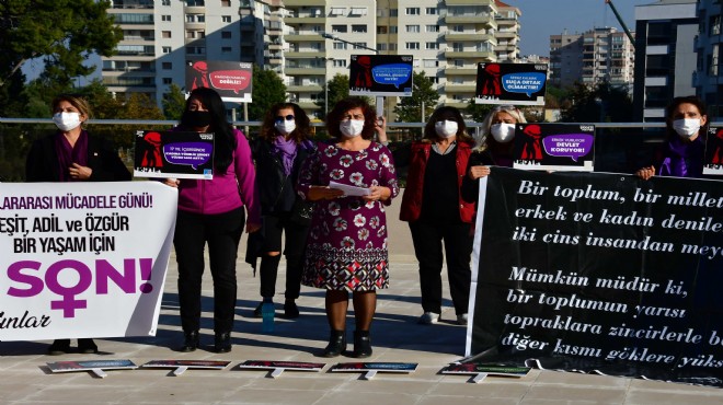 Narlıdere ‘şiddete' karşı tek yürek!