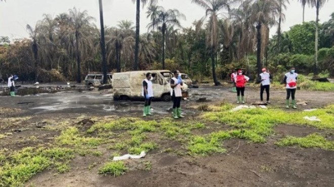 Nijerya da kaçak petrol rafinerisi patladı: 10 ölü