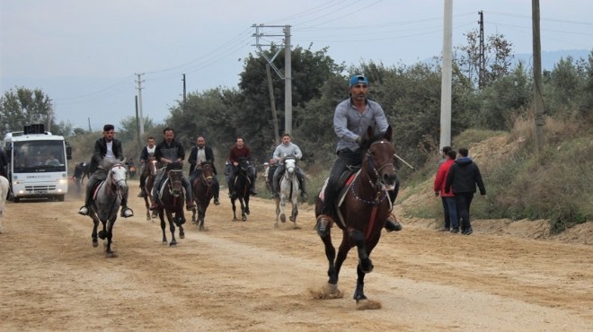 Ödemiş'te rahvan at yarışı heyecanı