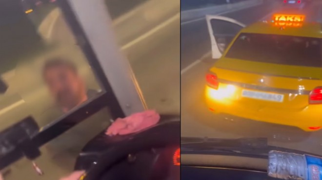 Otobüsün önünü kesen taksiciye 182 bin TL lik fatura!
