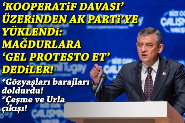 Özel İzmir'de 'Kooperatif Davası' üzerinden AK Parti'ye yüklendi!