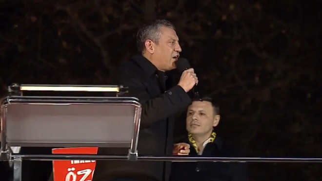 Özel, mitingde konuştu: Erdoğan’a bir hediyem var