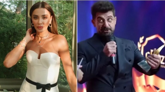 Özge Ulusoy ödül verirken hayatının şokunu yaşadı!