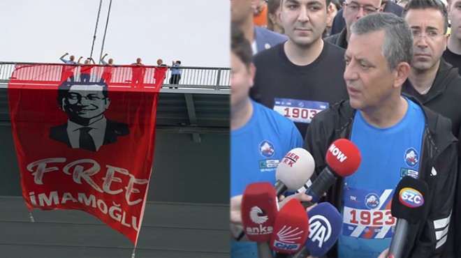 Özgür Özel den pankart soruşturmasına jet yanıt!