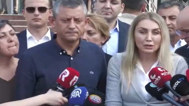Özgür Özel ve Dilek İmamoğlu ndan hastane önünde açıklamalar