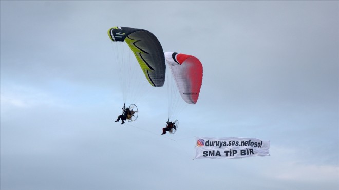 Paramotorcular SMA hastası Duru için havalandı