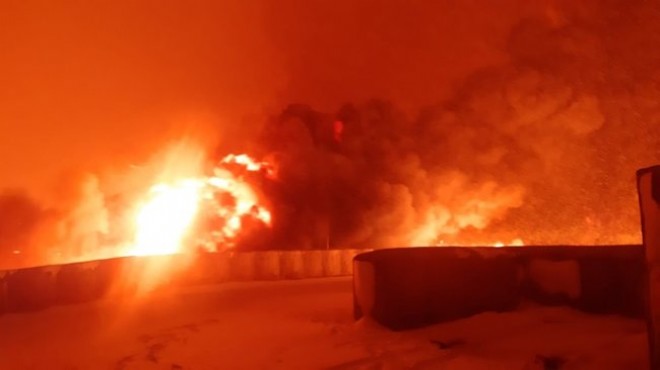 Pazarcık'ta petrol boru hattında patlama