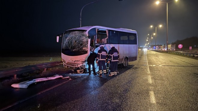 Polis aracıyla otobüs çarpıştı: Yaralılar var