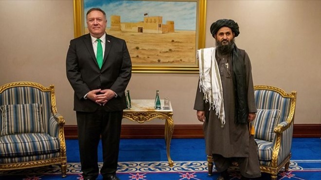 Pompeo, Taliban liderleri ile görüştü