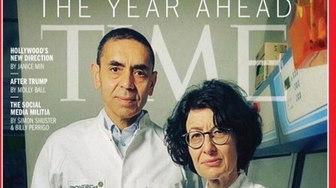Prof. Şahin ve Prof. Türeci Time'ın kapağında!