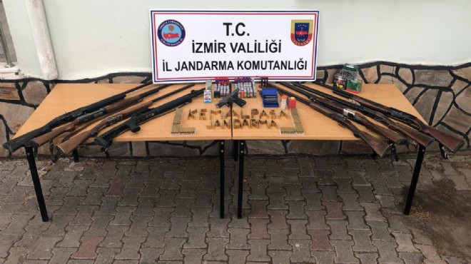 Ruhsatsız silah operasyonu: 8 gözaltı