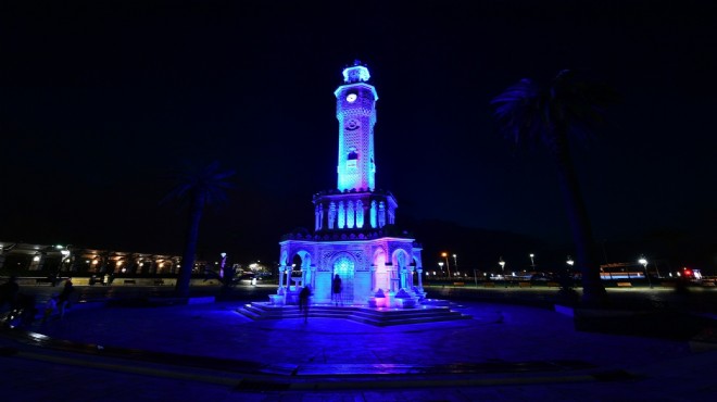 Saat Kulesi Mart'ta her perşembe maviye bürünecek