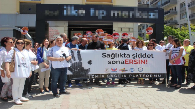 Sağlıkçılardan şiddete karşı protesto