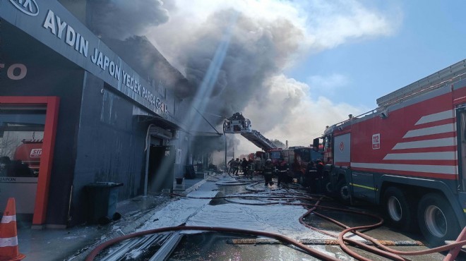Sanayi sitesinde korkutan yangın!