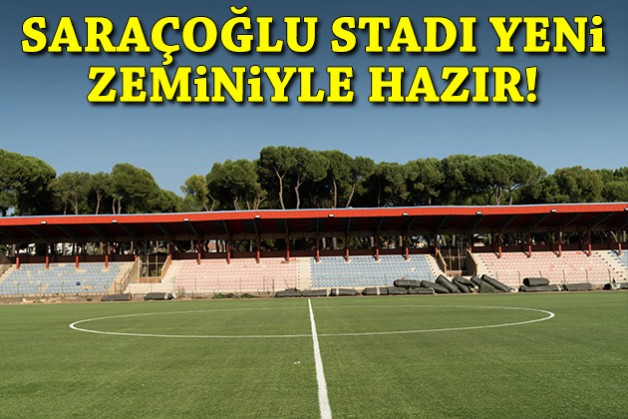 Saraçoğlu Stadı yeni zeminiyle hazır!