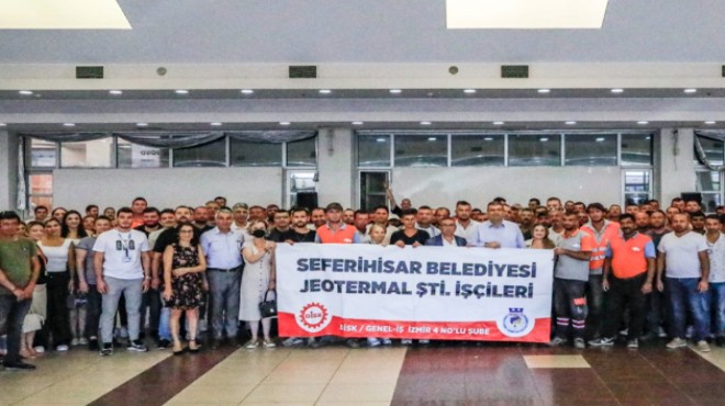 Seferihisar da çifte bayram: Personelin sevinci ikiye katlandı