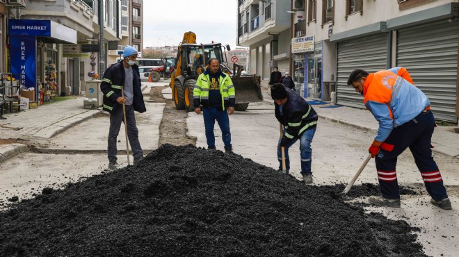 Seferihisar da kısıtlamada altyapı mesaisi