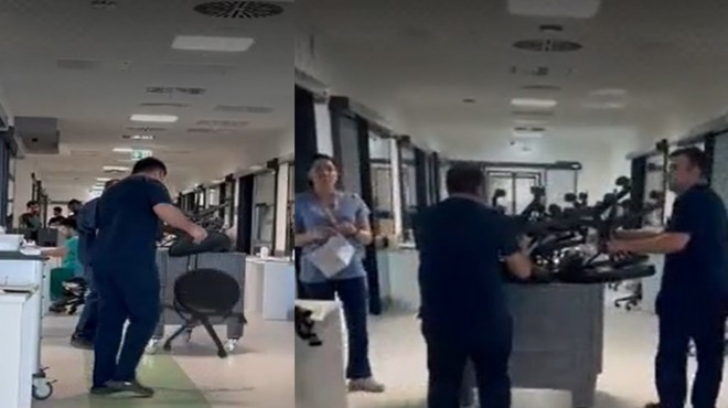 Şehir Hastanesi nde oturmak yasak: Sandalyeler toplatıldı!
