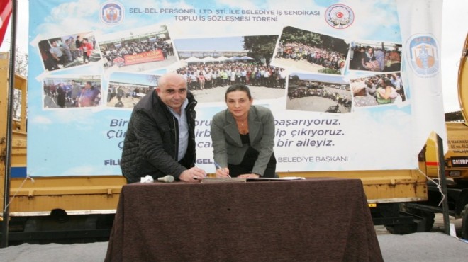 Efes Selçuk'ta sözleşme bayramı: Yüzde 45,5 artış!