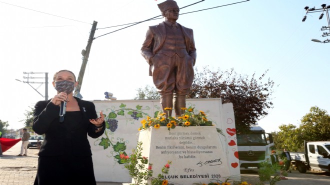 Başkan Sengel Atatürk heykeli sözünü tuttu