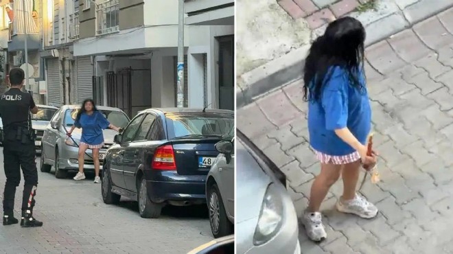 Sokak ortasında kılıçla dehşet saçtı!