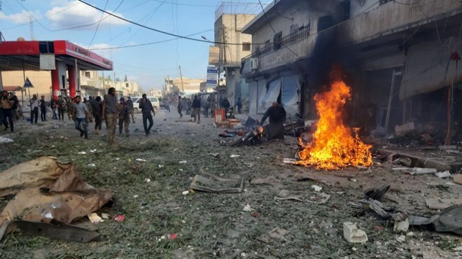 Tel Abyad'da pazar yerine bombalı saldırı