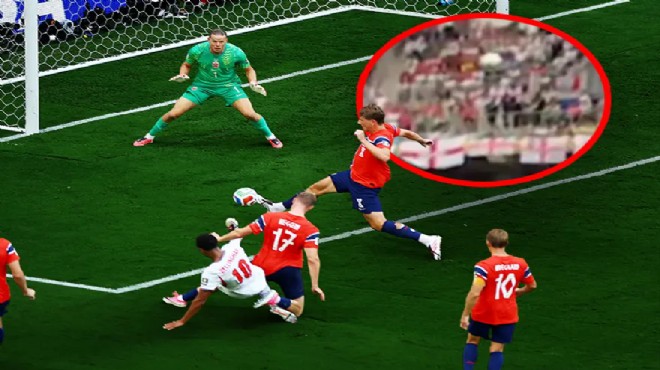 Top kabloya çarptı, gol geçerli sayıldı!