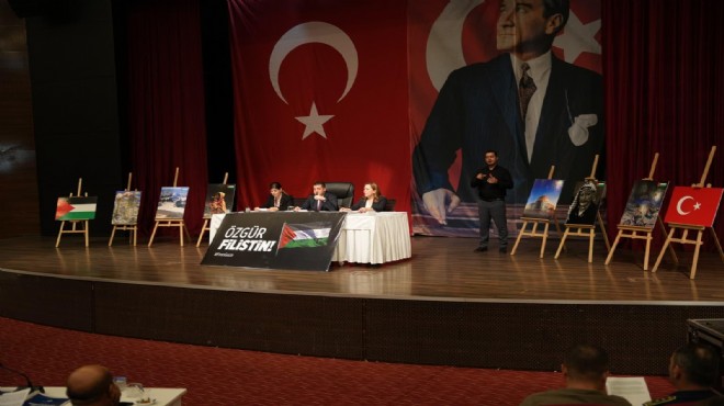 Torbalı Meclisi nde  Özgür Filistin  mesajı