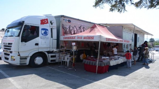 Torbalı'da Çanakkale Müze TIR'ına yoğun ilgi