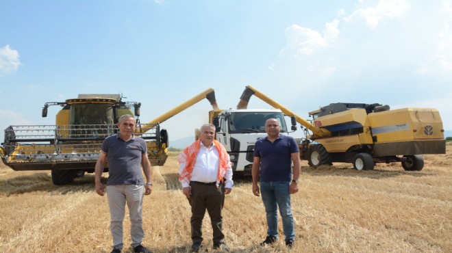 Torbalı'da buğday hasadı zamanı