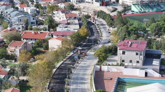 Toz çilesi bitti: Urla da iki caddeye yeni çehre!