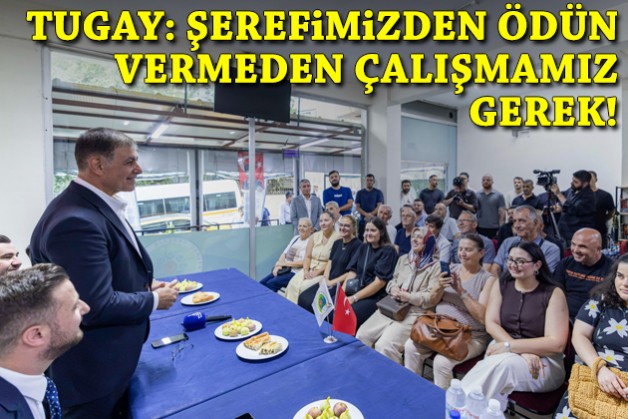 Tugay gençlik derneğinde konuştu: Namusumuzdan, şerefimizden ödün vermeden çalışmamız gerekiyor!