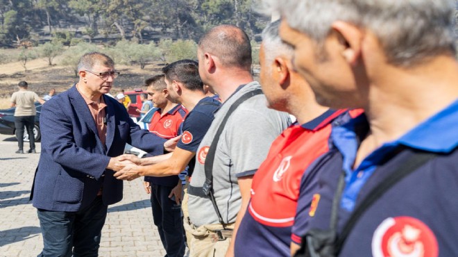 Tugay yangın bölgesinde... Büyükşehir den barınma desteği!