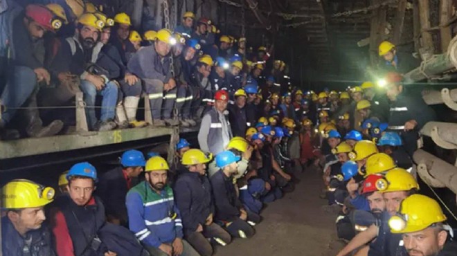 Ücretleri aylardır ödenmeyen madenciler iş bıraktı