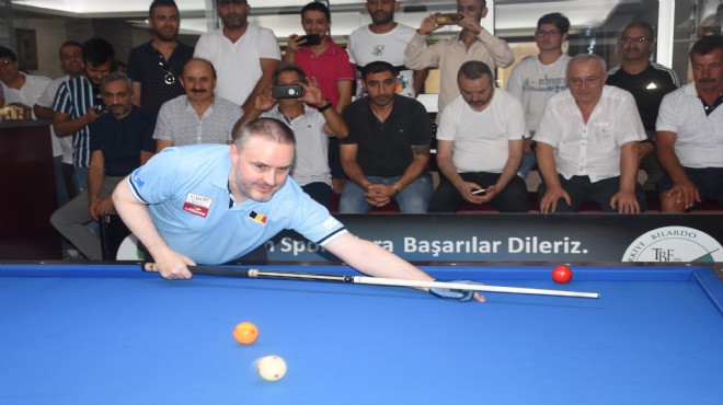 Ünlü bilardocu Caudron İzmir'de özel turnuvaya katıldı