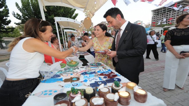 Üreten kadınlar Bayraklı da buluşuyor