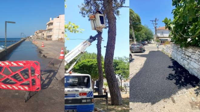 Urla da hizmet seferberliği: Fen İşleri sahada