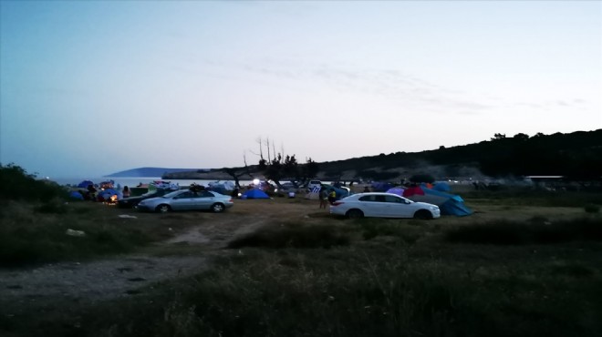 Urla'da 'kamp araçlarıyla konaklama yasağı' denetimi