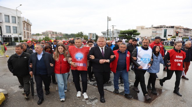 Urla’da işçiye çifte bayram
